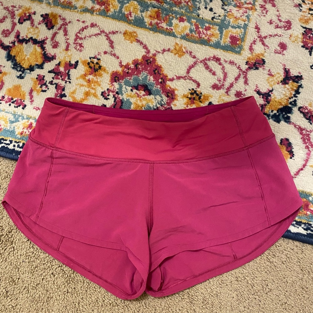 Lululemon speed up shorts size 2